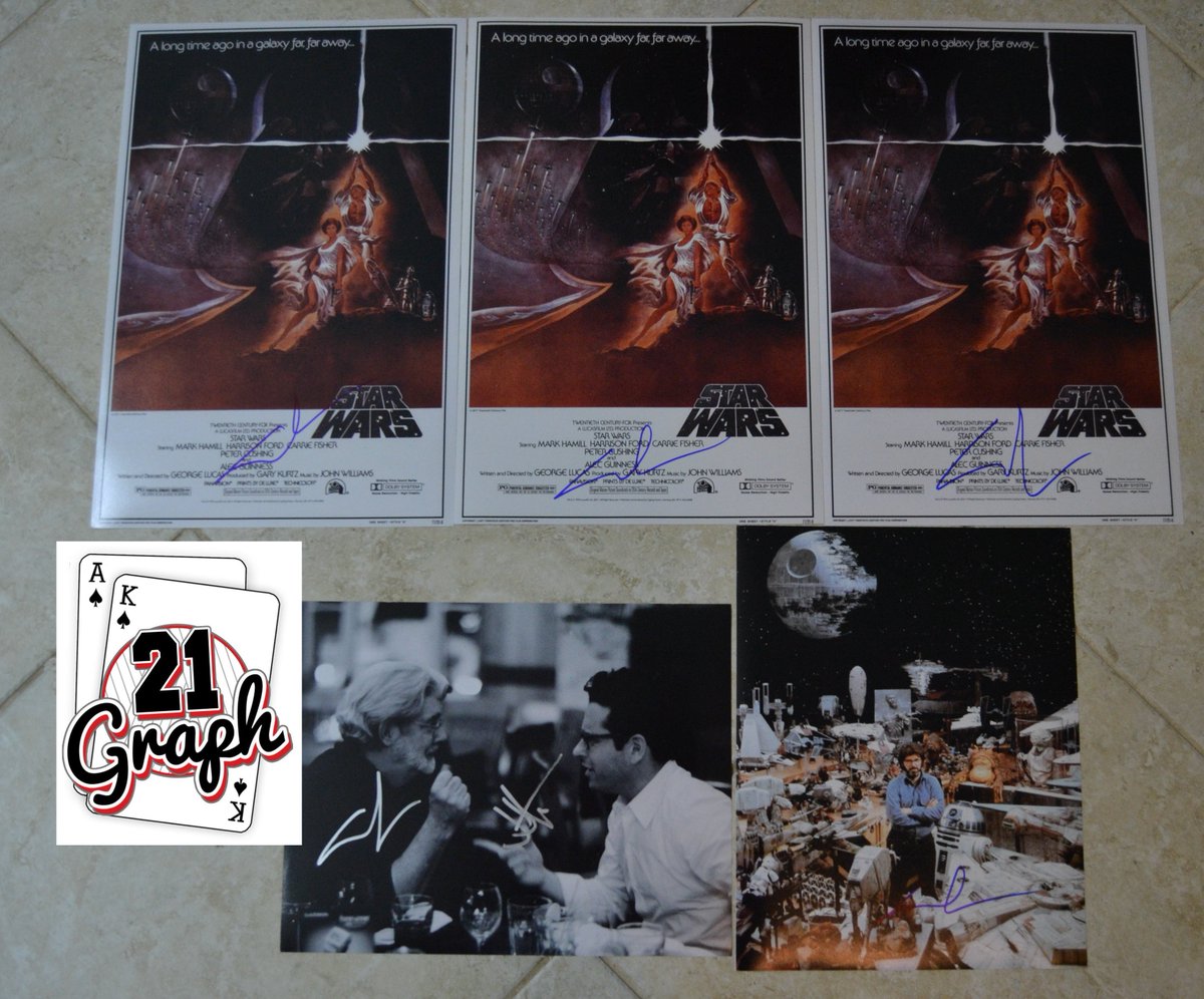 21Graph's tweet image. Thx to George Lucas for signing for me this past weekend. @starwars #DMV