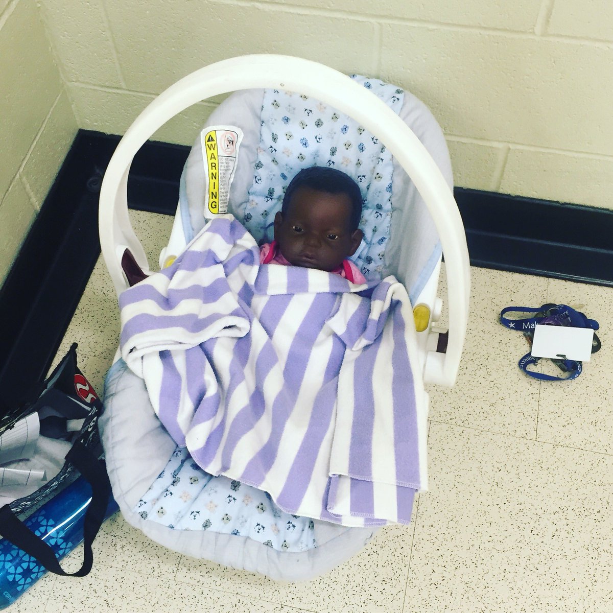 johnson_mmj's tweet photo. Some @OldsHigh Students are embarking on their first night of parenthood! #CALM #lifeskillsinschools #bestofluck https://t.co/8NoAp5o60F