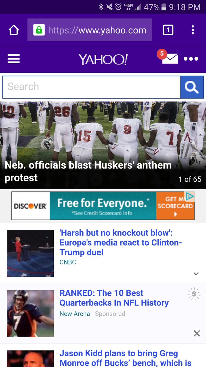 IamHuskers90's tweet photo. "Nebraska regent wants players who knelt for anthem off team" #truebrotherhood #muchrespect #15MRI #9DN #7MB https://t.co/ZiDf3vny2z