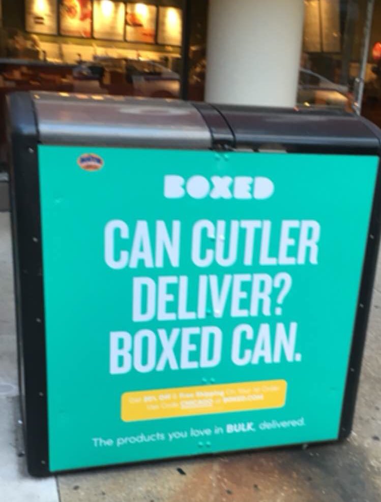 darrenrovell's tweet photo. E-commerce brand @BoxedWholesale's new advertising in Chicago https://t.co/jBvThJxEaL