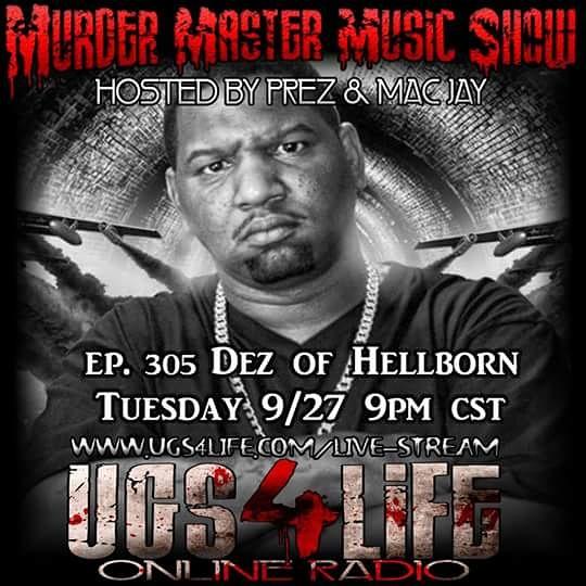 sinixta87's tweet photo. "DEZ OF HELLBORN" on Murder Master Music Show 
online on https://t.co/RiZCtfUsAg 
ON LIVE NOW https://t.co/ooZn1GpmfO