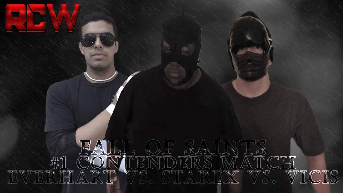 RCWwrestling16's tweet photo. BREAKING: A triple threat contenders match will take place at #FallofSaints to claim a spot in the ME of our Wrestlemania, #DayofSalvation https://t.co/4wTcdDQsCU