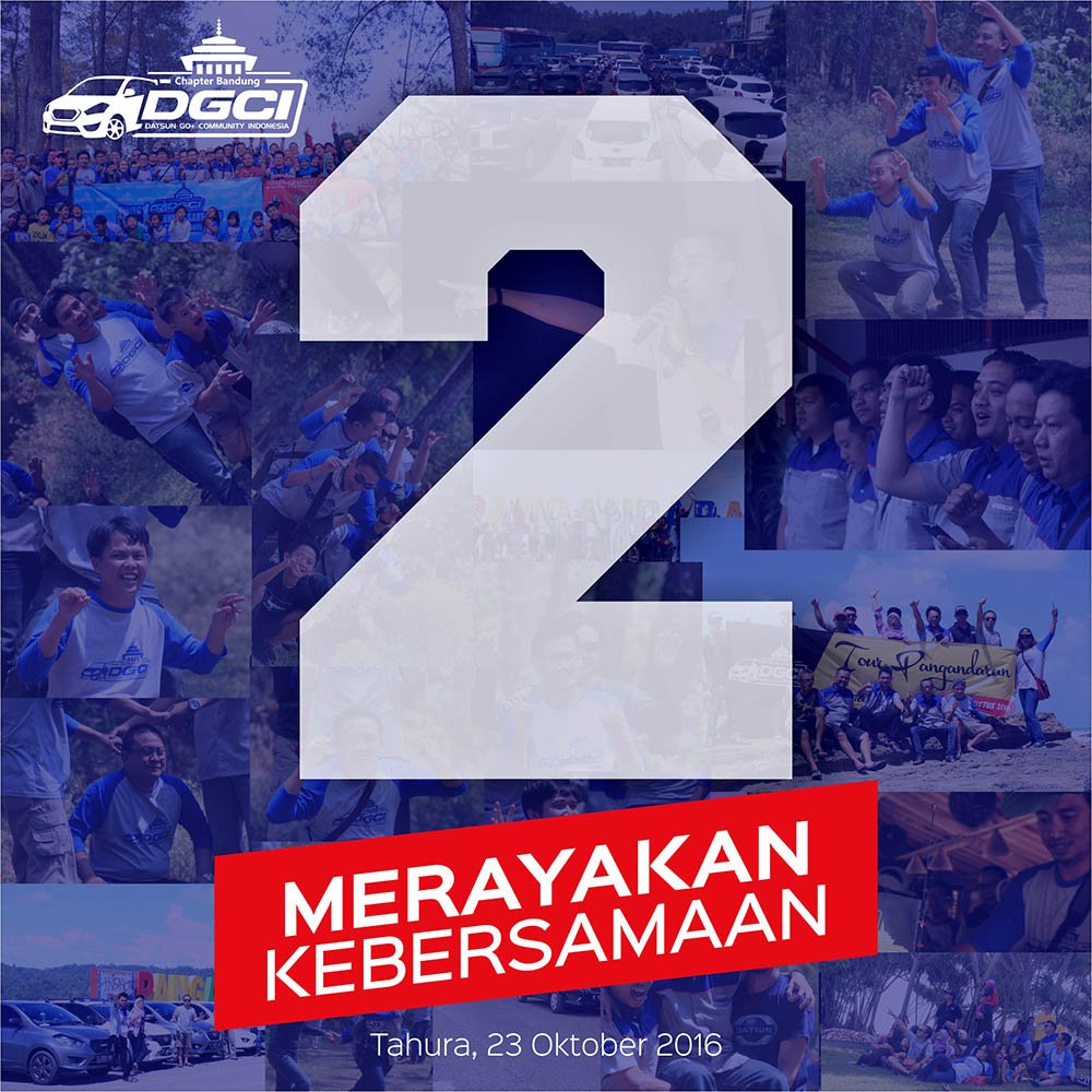 DGCI_BR's tweet photo. Road to Celebrate! Jelang perayaan 2 tahun kebersamaan risers Bandung Raya. Cekidot! #2ndanniversary #hutDGCIBR #datsun #dgci @DGCIMedia https://t.co/V1KJBBmNIO