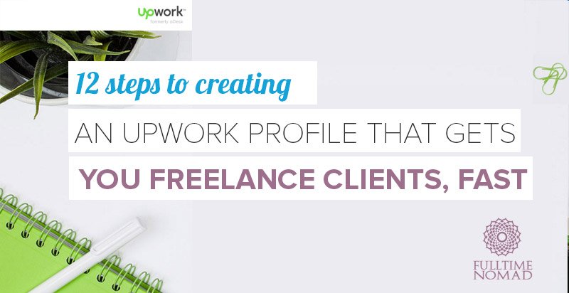 FTNomad's tweet image. 12 Steps To Creating An #UpworkProfile That Gets You #Freelance Clients, FAST #freelancing ht.ly/pRsj304CzHR