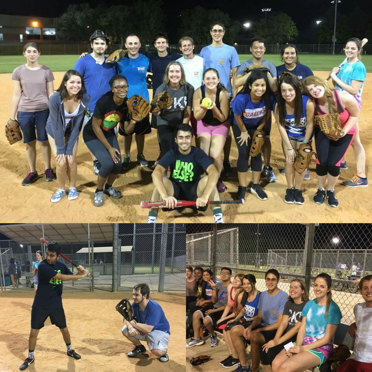 ufcirclek's tweet photo. Our members didn't let the fear of striking out keep them from playing the game tonight at intramural softball! Another win for #ufcki! https://t.co/Wzc2QSCh4V