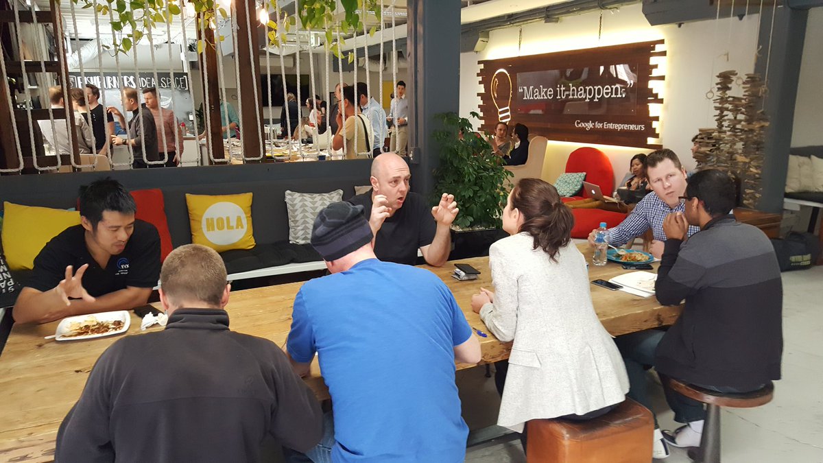 Fishburners's tweet photo. Love a bit of Wednesday lunch group at Fishburners #Thai #WhereStartupsStart #HarrisStreet #Sydney https://t.co/idLkCBr6E3