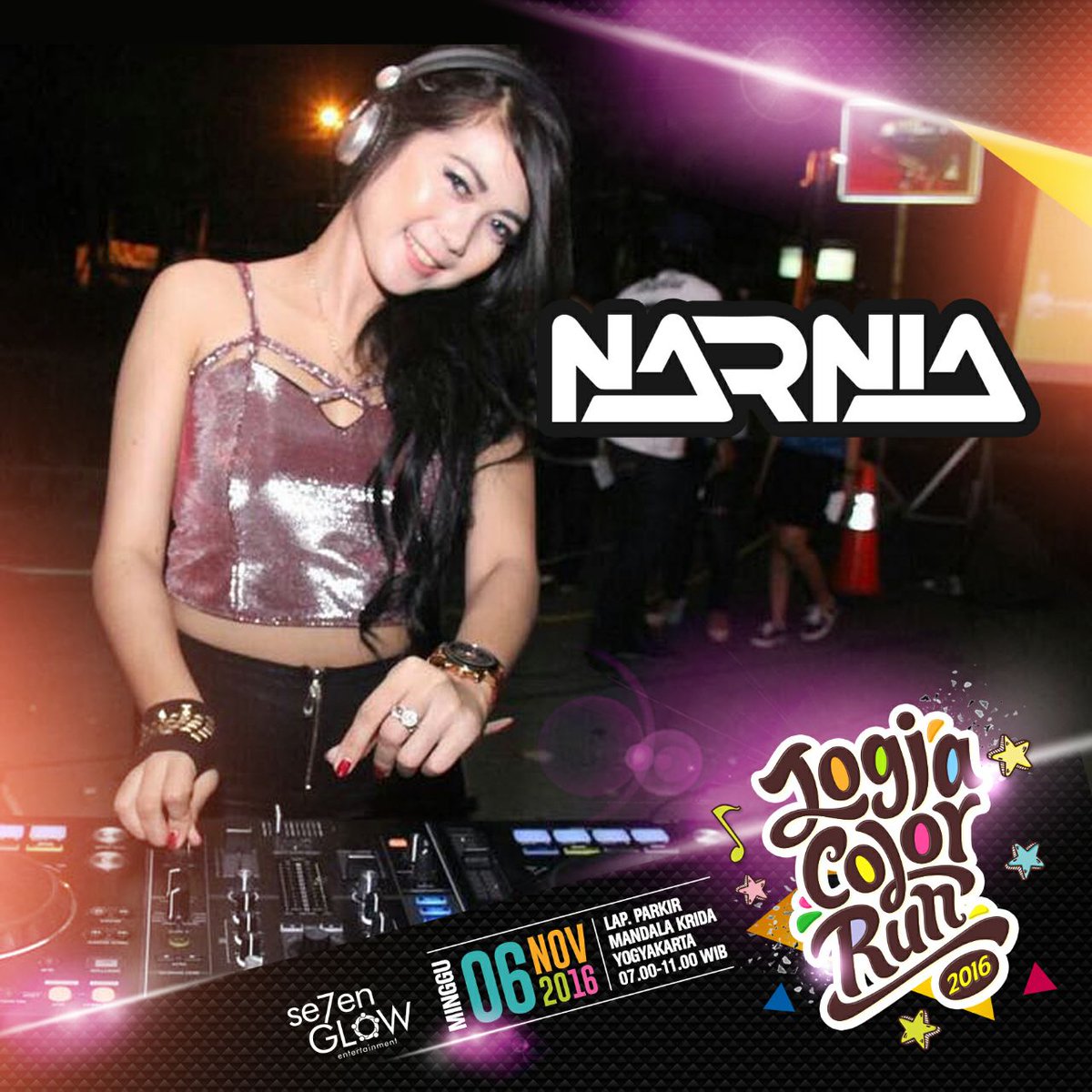 jogjacolorrun's tweet photo. Selamat Dj Narnia yg telah terpilih di vote dj acara @jogjacolorrunyuk gaes yg mau penampilannya jgn lupa beli tiket https://t.co/oJhQEcZqJF