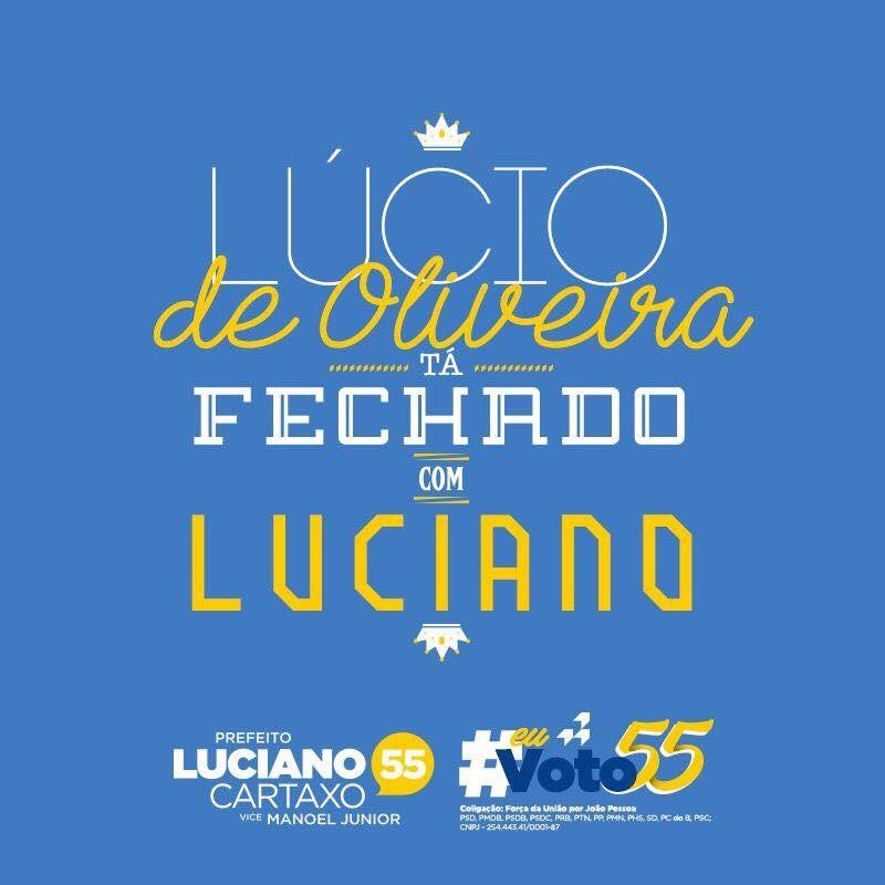 omeninolusquio's tweet photo. Fechado com Luciano e não abro 
#EuToComLC55 #DebateNaTambau #luciano55 https://t.co/tAxnk2UyWy