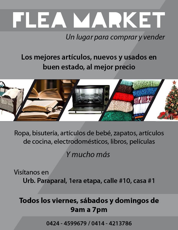 PubliclicksVe's tweet photo. Los mejores productos, nuevos y usados, al mejor precio están cerca de ti en Flea Market, en Paraparal, 1era etapa, calle #10, casa #1 https://t.co/wG2LgLjtvz