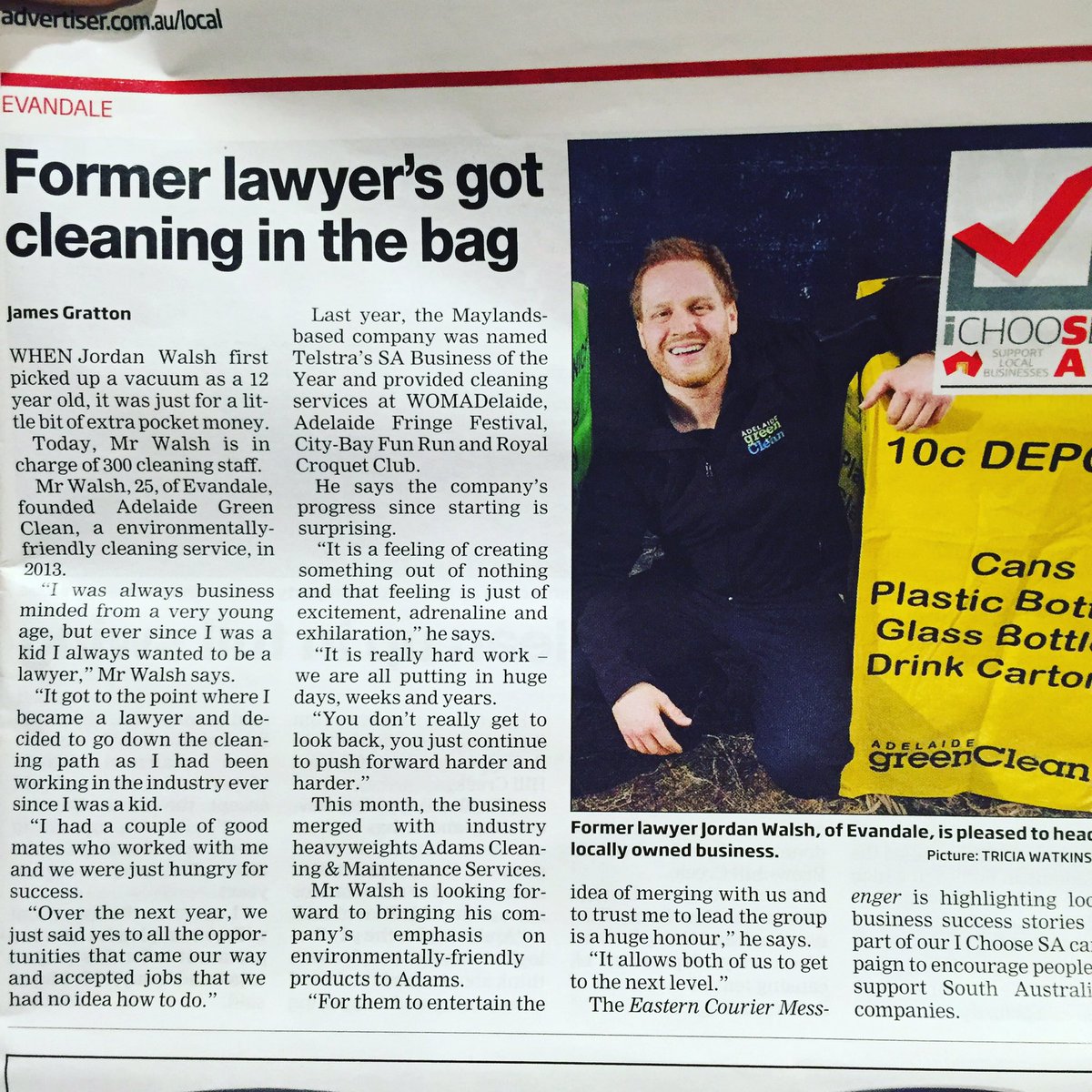 Adelaide Green Clean tweet media