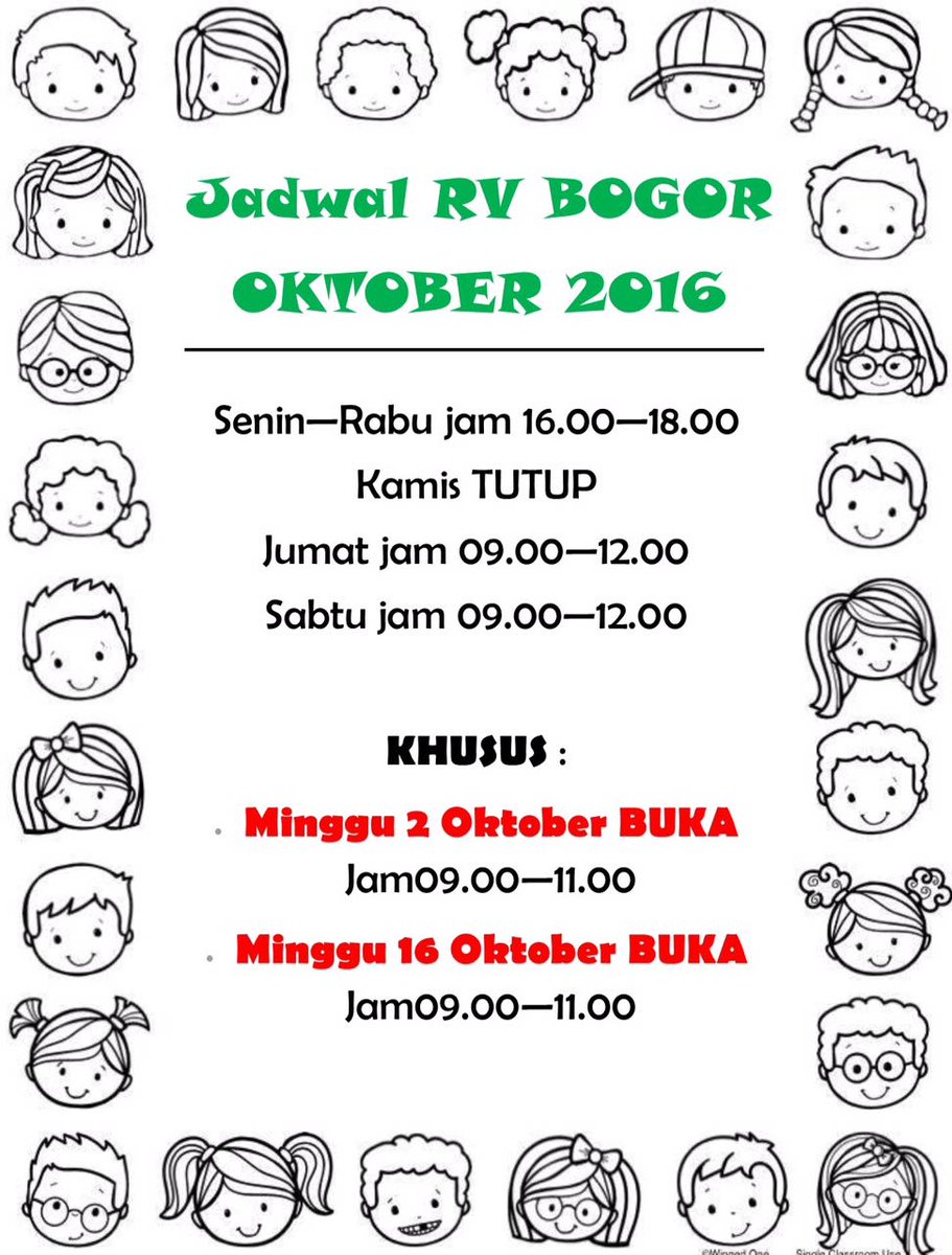 Jadwal RV Bogor bulan Oktobet :) 
Cc <a href="/rumahvaksinasi/">RumahVaksinasiPusat</a> <a href="/dr_piprim/">Piprim B Yanuarso</a>
