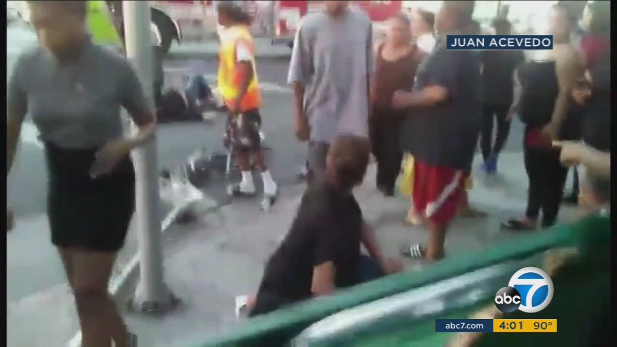 Neighbor says elderly couple, who were hit by car at South LA bus stop, were always happy