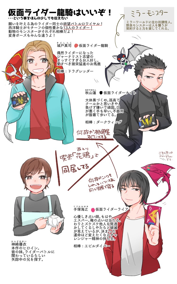 ぽんかん 龍騎はいいぞって言うのを布教したいだけの雑なまとめ 中盤までの著しいネタバレがあります ご注意 戦わなければ生き残れない