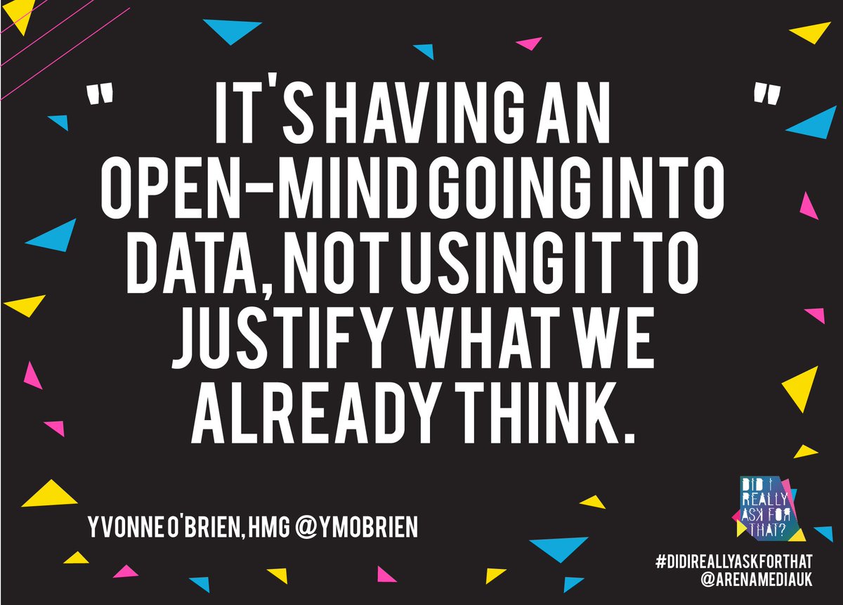 ArenaMediaUK's tweet photo. From our wonderful session moderator, and chief insight officer at @HavasMediaUK @ymobrien
#didireallyaskforthat https://t.co/YIYOPRygMt
