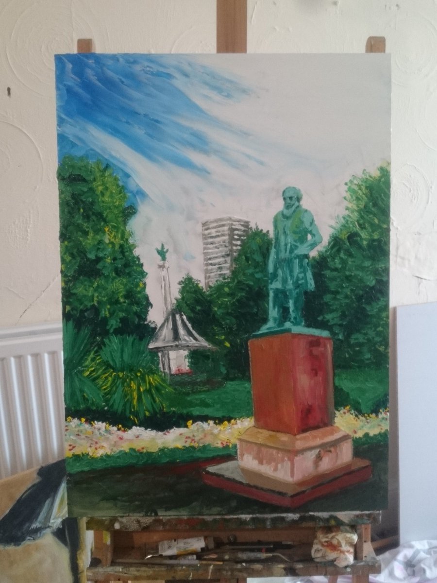 floydoooo's tweet photo. Wip #Oilpaint #Sunderland #art https://t.co/QlmRkfcUkd