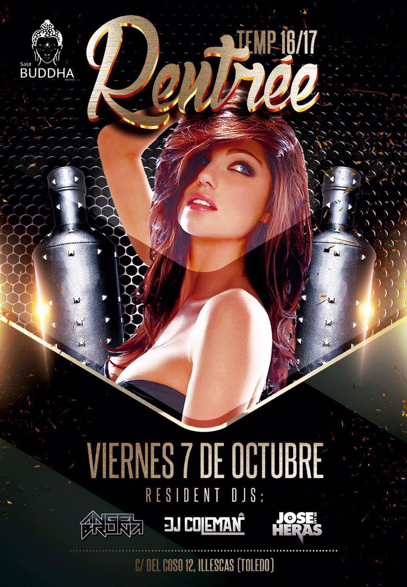 BuddhaListas_'s tweet photo. 🔼7 Octubre🔼Por fin, la gran apertura de la temporada...en @Buddha_ILLescas 
💼LISTAS ALMU Y CARLOS
📱615837189/675810028
#YovoyaSalaBuddha. https://t.co/E3lsTByaOo