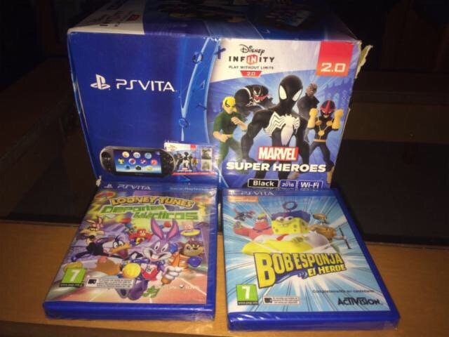 pelipeligros's tweet photo. Vendo "PS VITA + Infinity 2.0 + 2 juegos NUEVA, PRECINTADA A ESTRENAR." en #wallapop https://t.co/c7Am5OdSgE https://t.co/S7AASpOggO