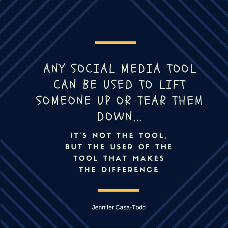 JCasaTodd's tweet photo. How are we showing students that they can use technology social media to make a positive difference in someone's life TODAY? https://t.co/ZESm8uTwC0