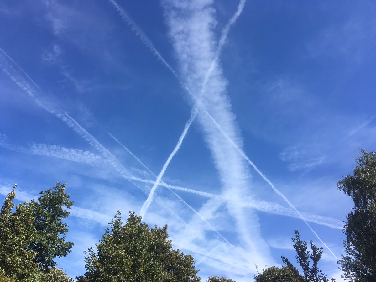 Daily Chemical II, busy day for the sprayers #chemtrails