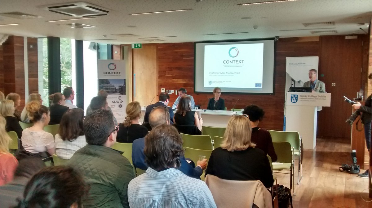 Director of <a href="/CGHTrinity/">CGH</a>, Prof. Mac MacLachlan speaking at CONTEXT programme launch psychotraumanetwork.com <a href="/HSElive/">HSE Ireland</a>