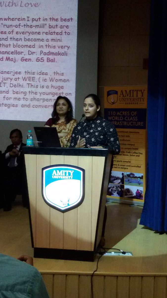 AscoPedia's tweet photo. #WomenEntrepreneurship is very important for an empowered woman, we are proud to have one @AmityUni @TheKumbhOfInnovation2016 #InnovationDay https://t.co/6xQMmluHBq