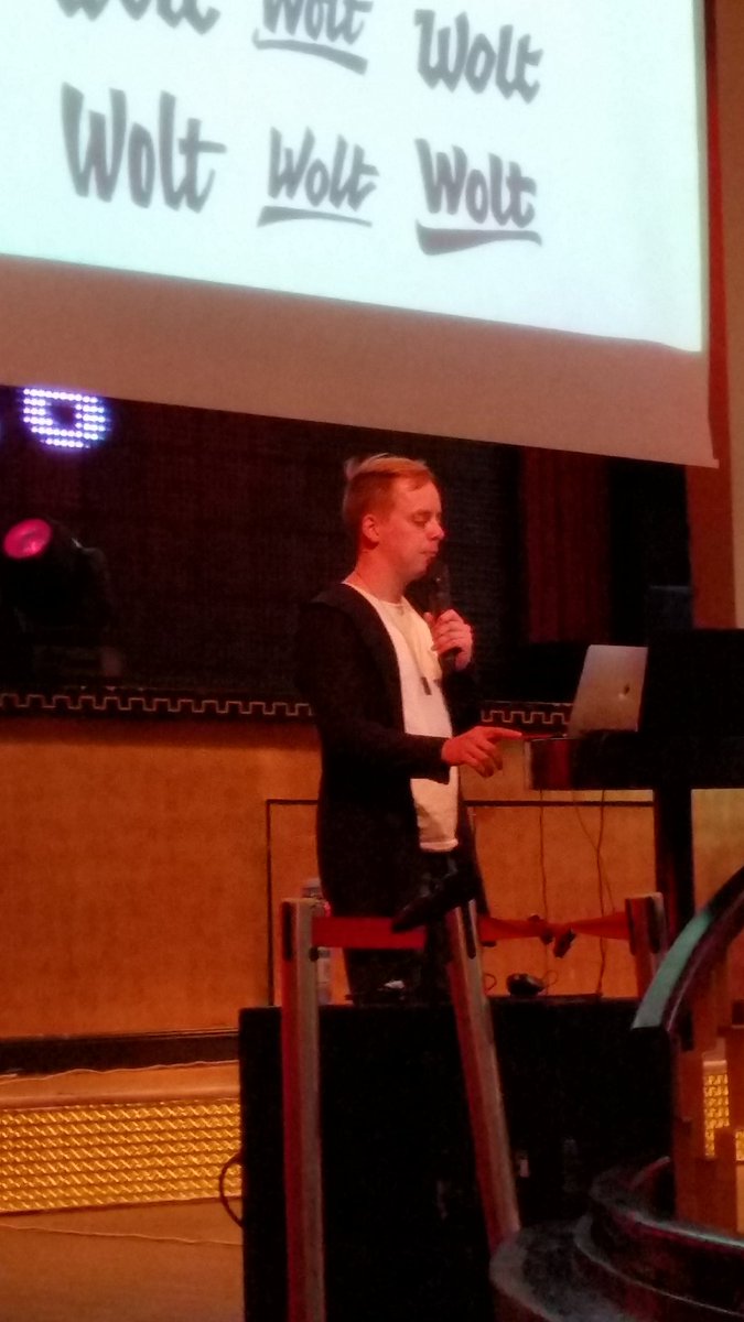 PaavolaVirpi's tweet photo. Tärkeää: tuote tai palvelu, jota tarvitaan joka päivä, palaute ja ajoitus. @wolt @woltapp tilaa ruoka kännykällä ja tuodaan kotiin #typ2016 https://t.co/q85HftdjAk