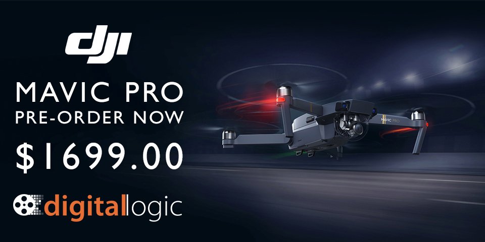 DLogic_Marcel's tweet photo. PRE-ORDER YOUR #DJIMavicPro Now @_digitallogic https://t.co/gYJyHniW7h #drone  #4k #compact #fpvdrone @DJIGlobal https://t.co/R7ygM1K686