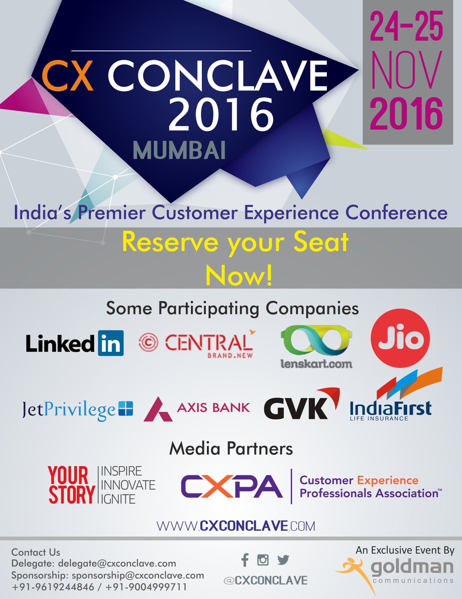 YSEcosystem's tweet photo. Sign up now for key insights into the niche of successful #CustomerExperience strategies at the #CXConclave2016. https://t.co/WMq8vmci9p https://t.co/KRDhbn7KaP
