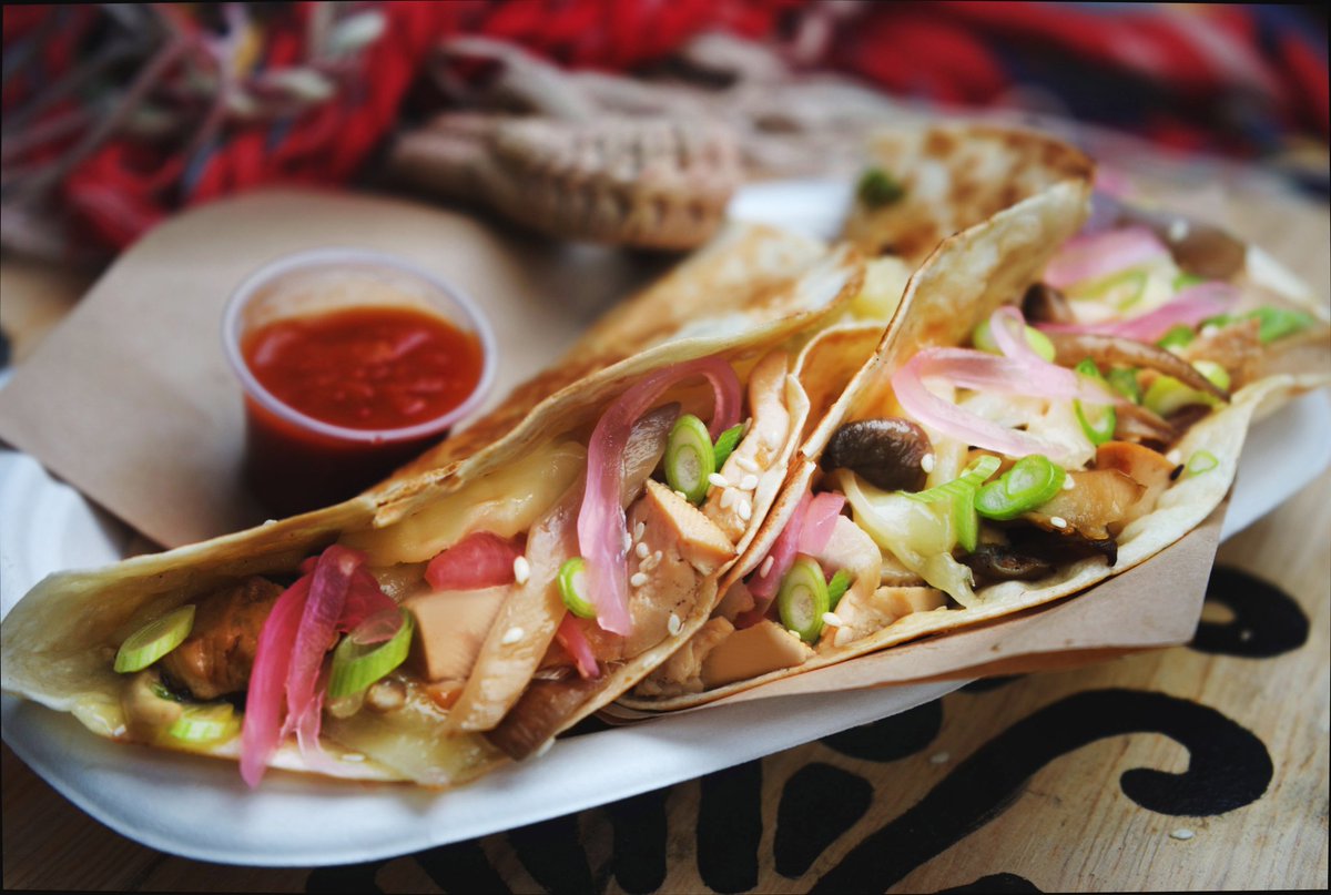 Vegeterians get the monchis too ! try our tofu bulgogi quesadillas #healthyeating  #yummy