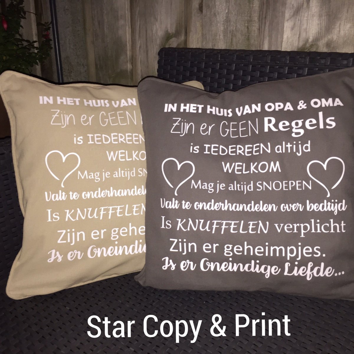 #nieuw #kussens #oma #opa #regels ➡️klantenservice@starcopy. nl