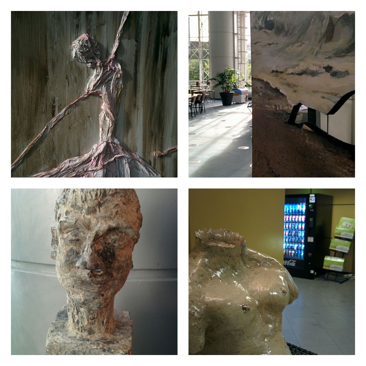 "geVOELige kunst" van 29/9 tot.28/10 (8-18u) in Boudewijngebouw te Brussel. Iedereen welkom. Gratis inkom. #slechtzienden #geVOELigekunst