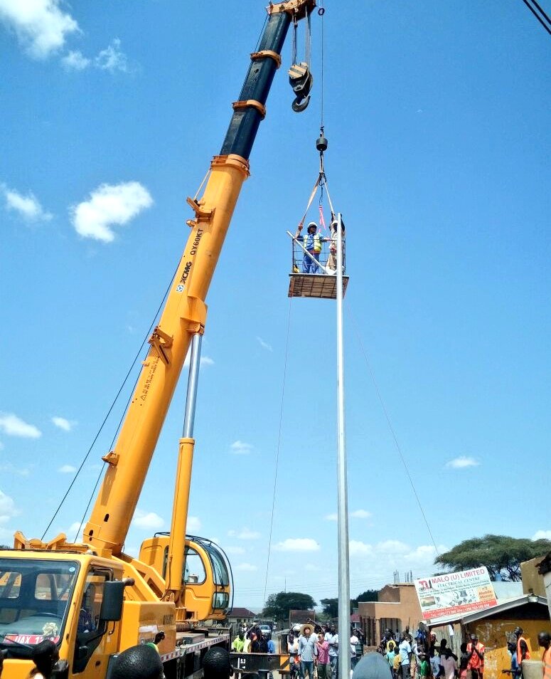 UNRA_UG's tweet photo. Moroto Town roads get street lighting. This is part of the ongoing Moroto-Nakapiripirit road project.
#UNRAworks https://t.co/tQgzYP1Ra0