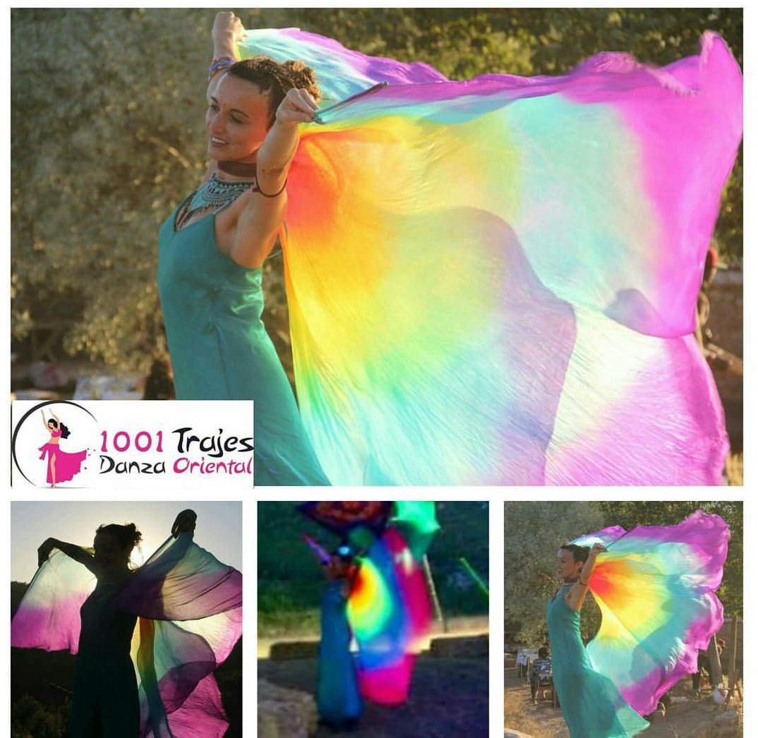 1001Trajes's tweet photo. Maravillosa Maribel con nuestras #AlasdeIsis de Seda Arco Iris,y que además son fluorescentes con luz UV. Disponible https://t.co/pyFn8hLoDu https://t.co/dpZ55o0MXH