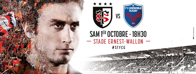 StadeToulousain's tweet photo. La rencontre #STFCG c'est samedi à 18h30 à Ernest Wallon ! RT pour tenter de gagner 3*2 places VIP pour ce nouveau match à domicile ! ;-) https://t.co/0mEu2zuxCE