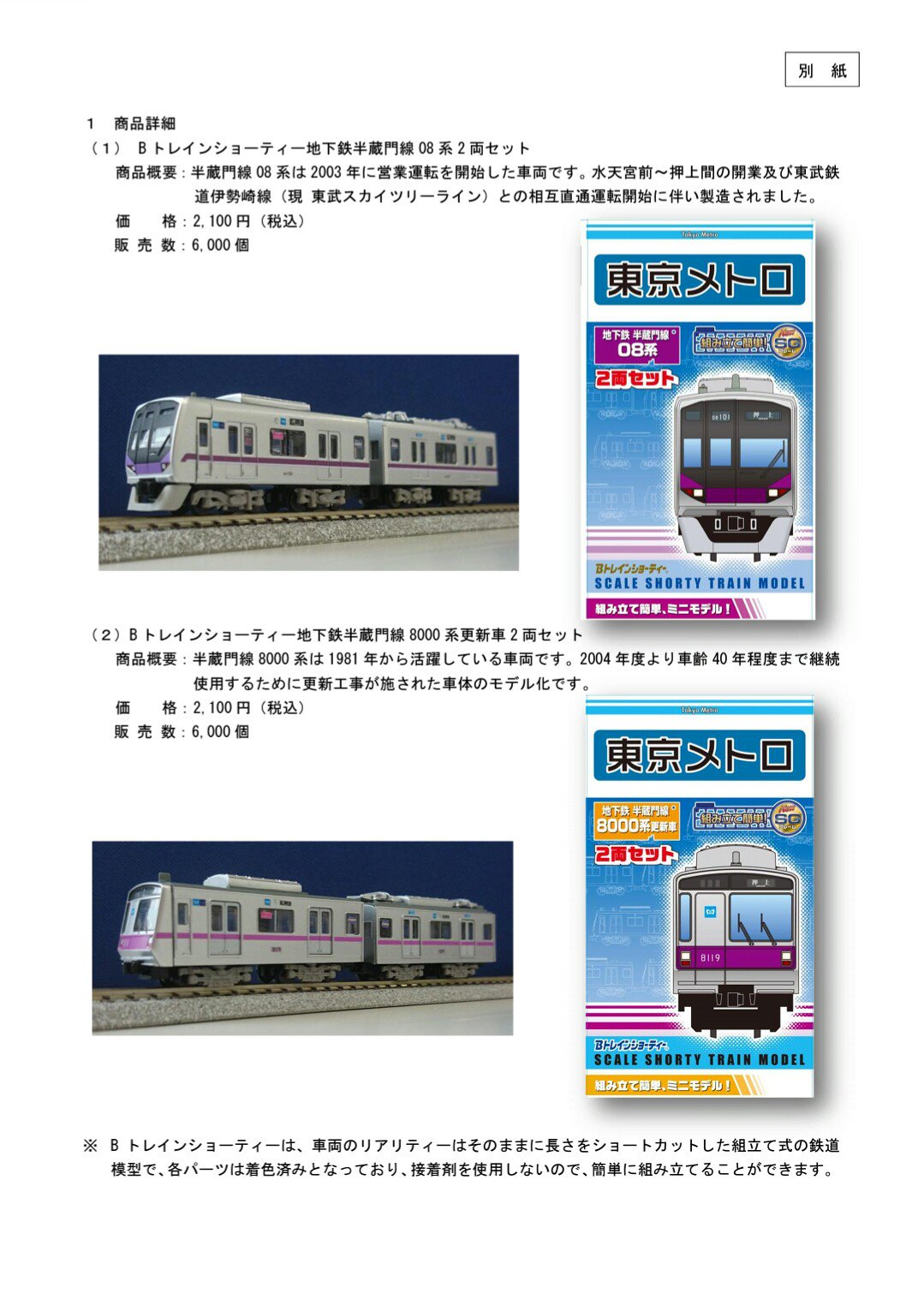 Amazon.co.jp: Bトレ 東京メトロ半蔵門線8000系更新車 2箱