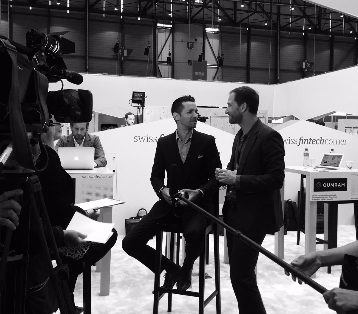 psiegen's tweet photo. .@QumramAG offers #sessionrecording and gets recorded for #SIBOS TV today. Thanks @Alpict and @finnovationCH! #justrecordit #fintech https://t.co/Lg5jkGnB5q