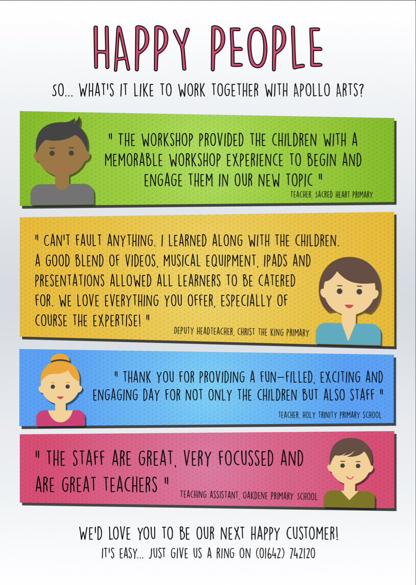 loveapolloarts's tweet photo. "So, what's it like to work with Apollo Arts?"...

We LOVE reading the feedback given to us by the people that we work so closely with. https://t.co/tOMxcPoc7e