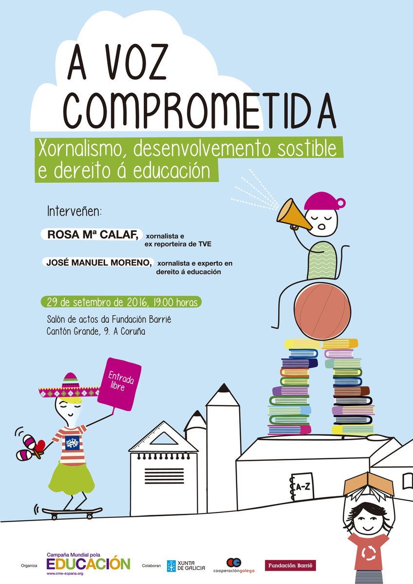 cgongd's tweet photo. Mañá en #ACoruña tes unha oportunidade de luxo para conversar con referentes do xornalismo comprometido #AVozComprometida. Non faltes :)! https://t.co/Km03p9wbTe