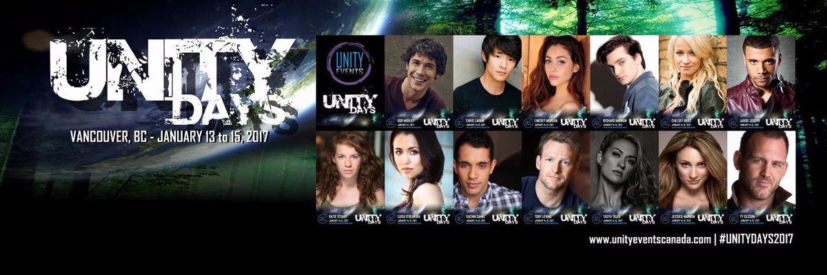 InfoThe100's tweet photo. Bob Morley @WildpipM and #the100 cast will be attending at #UnityDays2017 Vancouver https://t.co/CEPuBh4bzC
