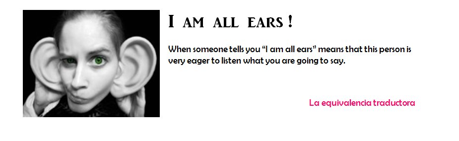 I am all ears!