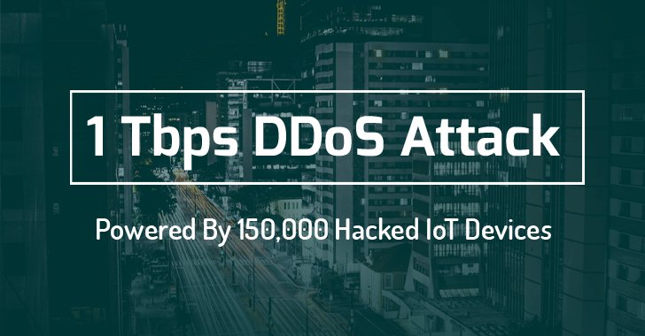 TheHackersNews's tweet image. World's largest 1 Tbps #DDoS Attack launched from 152,000 hacked Smart #IoT Devices thehackernews.com/2016/09/ddos-a… #security