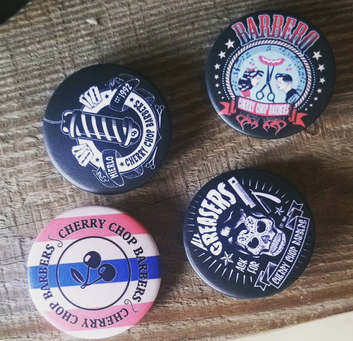 Cherry_Chop's tweet image. Our buttons now available. €1 each