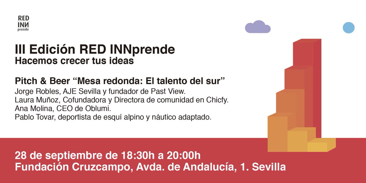 FCruzcampo's tweet photo. Hoy, estés donde estés, sigue el streaming del Pitch & Beer "Talento del sur". A partir las 18:30 en https://t.co/dywlm2G7ug #REDINNprende https://t.co/dG50aaRGmB