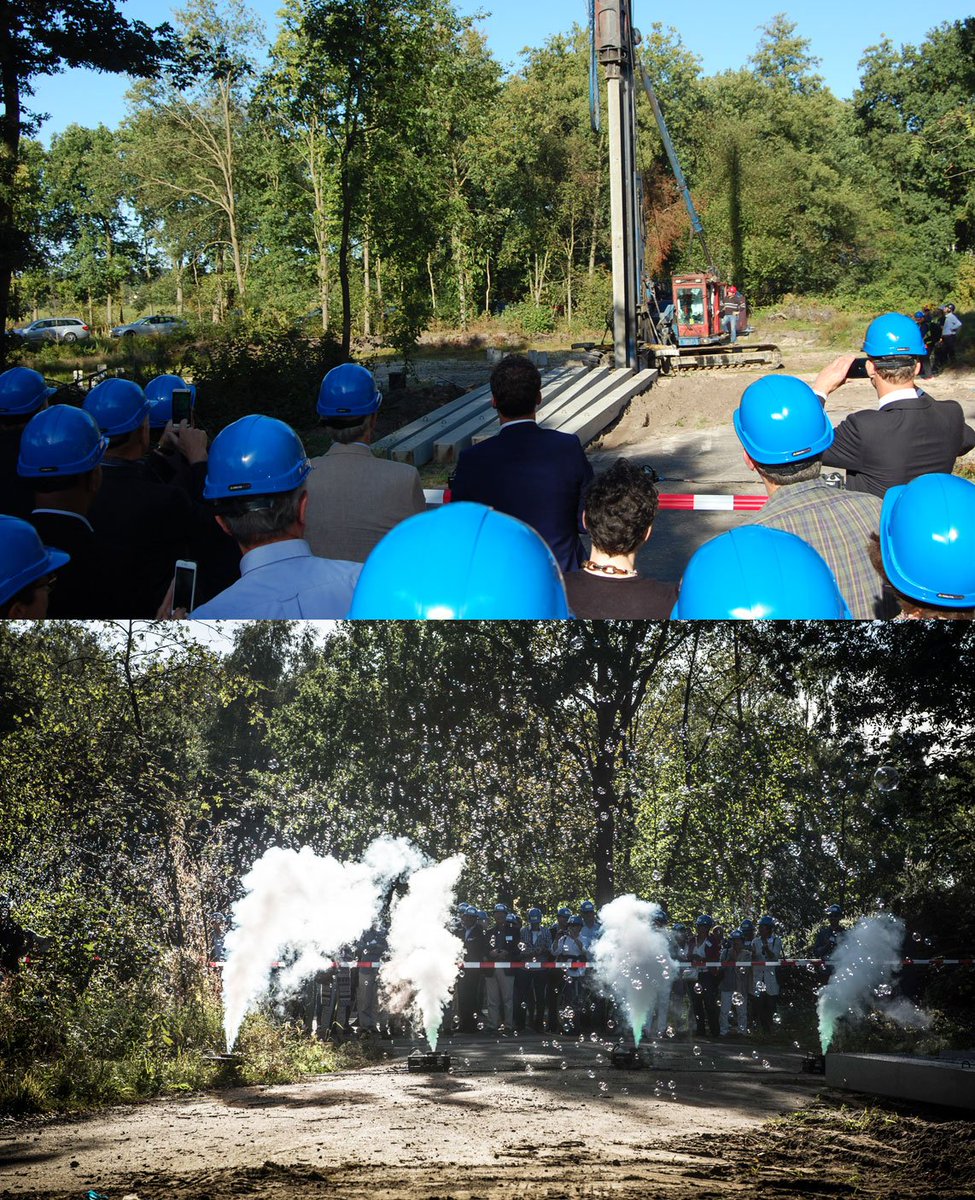 Het was gisteren een prachtige zonnige dag in Bussum, 'n perfecte dag voor de start v/d bouw v/d bungalows en appartementen van <a href="/LandgoedC/">Landgoed-C</a>