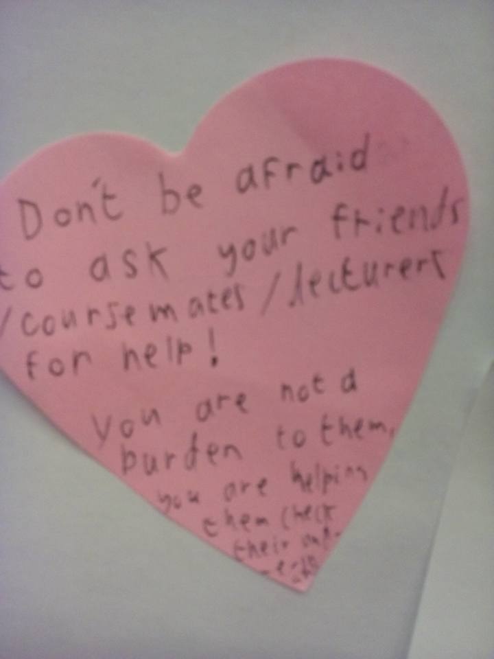 SUBusLib's tweet photo. Returning students have been leaving some great tips for freshers in the #BayLibrary #SUF16 https://t.co/HFNf0Qii3B