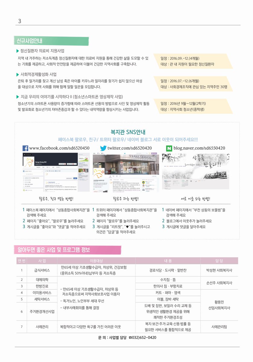 sd6520420's tweet photo. 여러분 사랑지기 Vol.66이 나왔습니다 ^^이번에는 새롭게 형식을 바꾸어 신문형식으로 제작해 보았습니다. 앞으로도 다양한 방법으로 지역주민 여러분께 다가갈 수 있는 상동종합사회복지관이 되겠습니다. #상동종합사회복지관 #상동복지관 #부천시 #소식지 https://t.co/io9BRXQYvj