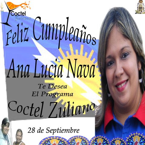 28/9 de cumpleaños nuestra buena amiga Ana Lucia Nava de Gaiteritos de Lucia <a href="/GDLsomoslagaita/">Gaiteritos de Lucia</a> mil bendiciones y muchísima salud para ella