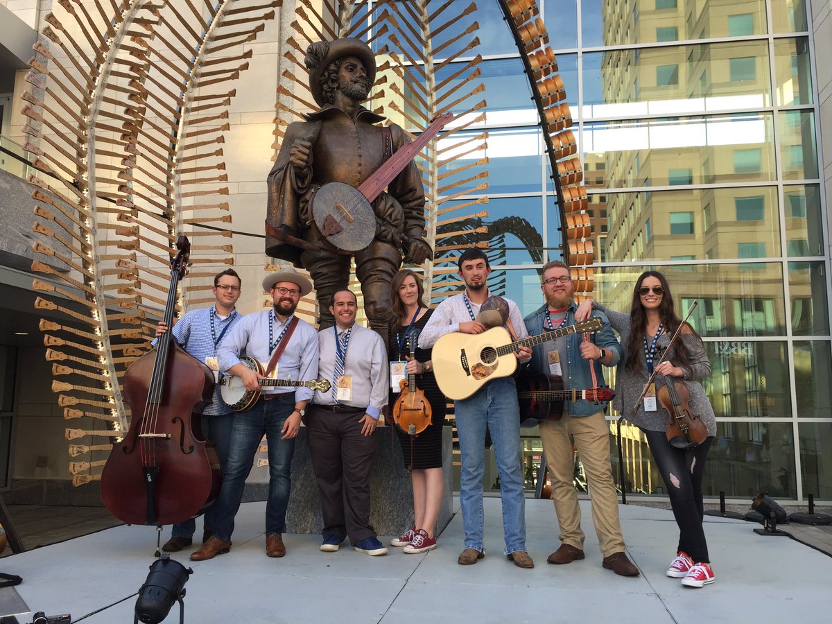 FlattLonesome's tweet photo. Thanks to @EyeOnNC for the interview! @IntlBluegrass @DowntownRaleigh @Raleigh_CC #wob2016 #ibma https://t.co/lMjJpghBsZ