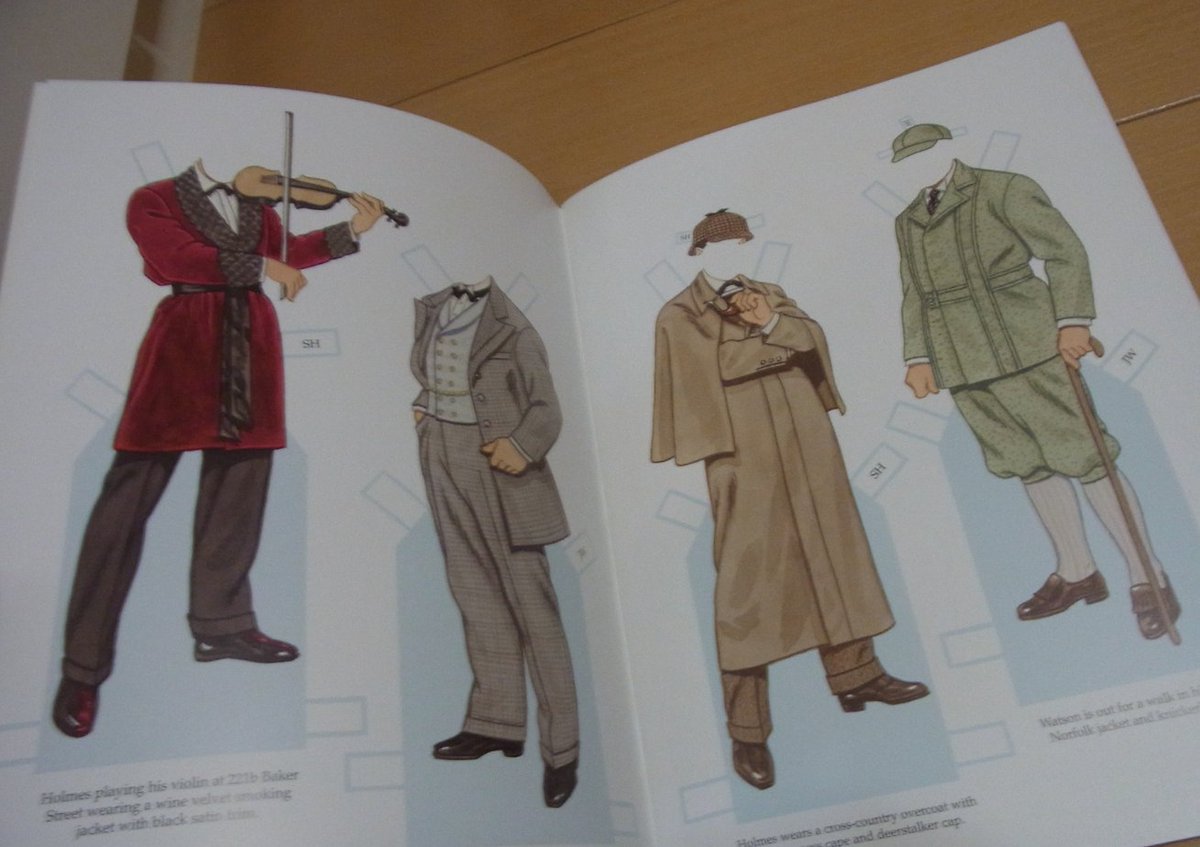 北原尚彦 初歩からのシャーロック ホームズ 発売中 در توییتر Sherlock Holmes Paper Dolls 中身 シャーロック ホームズの様々な着せ替え 女性にも変装 原作準拠 色々な俳優に首をすげかえられるのもスゴイ ジェレミーもダウニーjr も 北原尚彦 初歩からのシャーロック ホームズ 発売中 در توییتر Sherlock Holmes Paper Dolls 中身 シャーロック ホームズの様々な着せ替え 女性にも変装 原作準拠 色々な俳優に首をすげかえられるのもスゴイ ジェレミーもダウニーjr も
