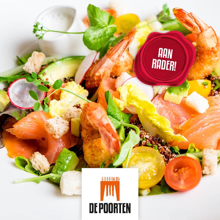 DePoorten's tweet photo. Zin in een lekkere lunch? Deze salade zalm met krokante garnalen , avocado en quinoa is echt een enorme aanrader. https://t.co/HVpJElRCqR